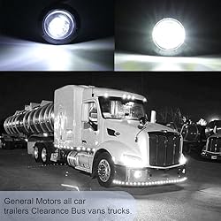 UGSHY 10 PCS Truck Side Light, Round LED Clearence