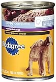 Pedigree Meaty Ground Dinner Puppy Complete Lamb And Rice Canned Dog Food 13.2 Ounces (Pack Of 24)