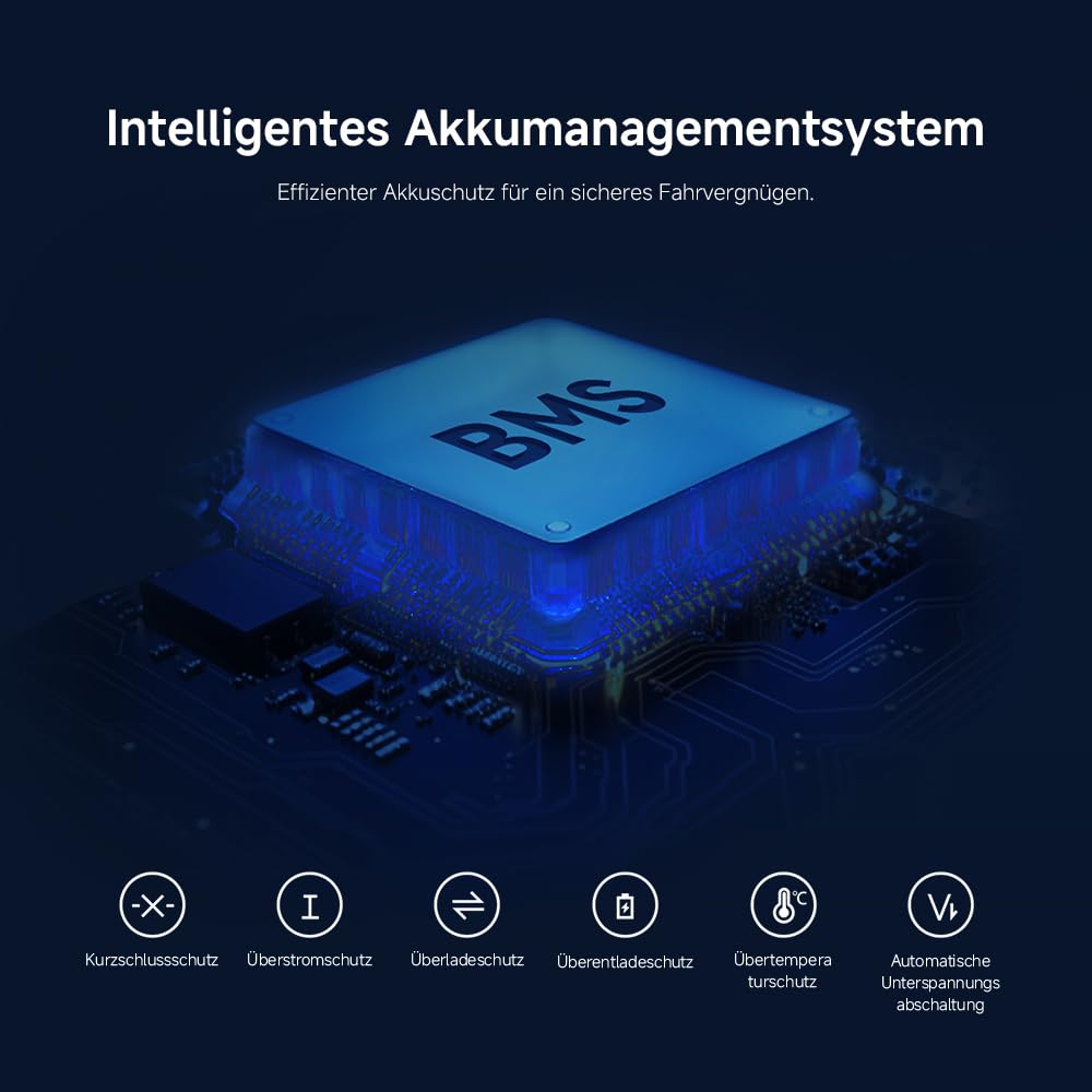 Xiaomi 5 Pro E-Scooter mit Straßenzulassung (max. 20km/h, bis zu 60km Reichweite & 22% Steigung, Federung vorne, 10" Luftreifen, Blinker, Dual-Bremssystem, Traktionskontroll-System, App) 2