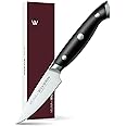 WICKWILLOW 3.5 Inch Paring Knife, Professional German Stainless Steel Small Chef Knife, Ultra Sharp Fruit & Vegetable Peeling Knife for Everyday Kitchen Use, Gift for Home Cooks and Home Chefs