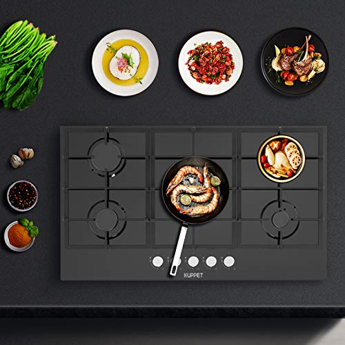 36" Builtin Gas Cooktop KUPPET QB5903 Gas Stove with 5 Booster Burners