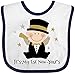 Inktastic Baby Boys' Baby's 1st New Year Baby Bib