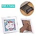5D Diamond Painting Full Drill Kits for Kids, Cross Stitch Kits for Children with Frame 6X6 Inch (Horse)
