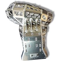 MOTOES Bash Plate With Pipe Guard – Fits Husqvarna TX/TE 250/300 TPI (2020-2023), 4mm Aluminum, Silver