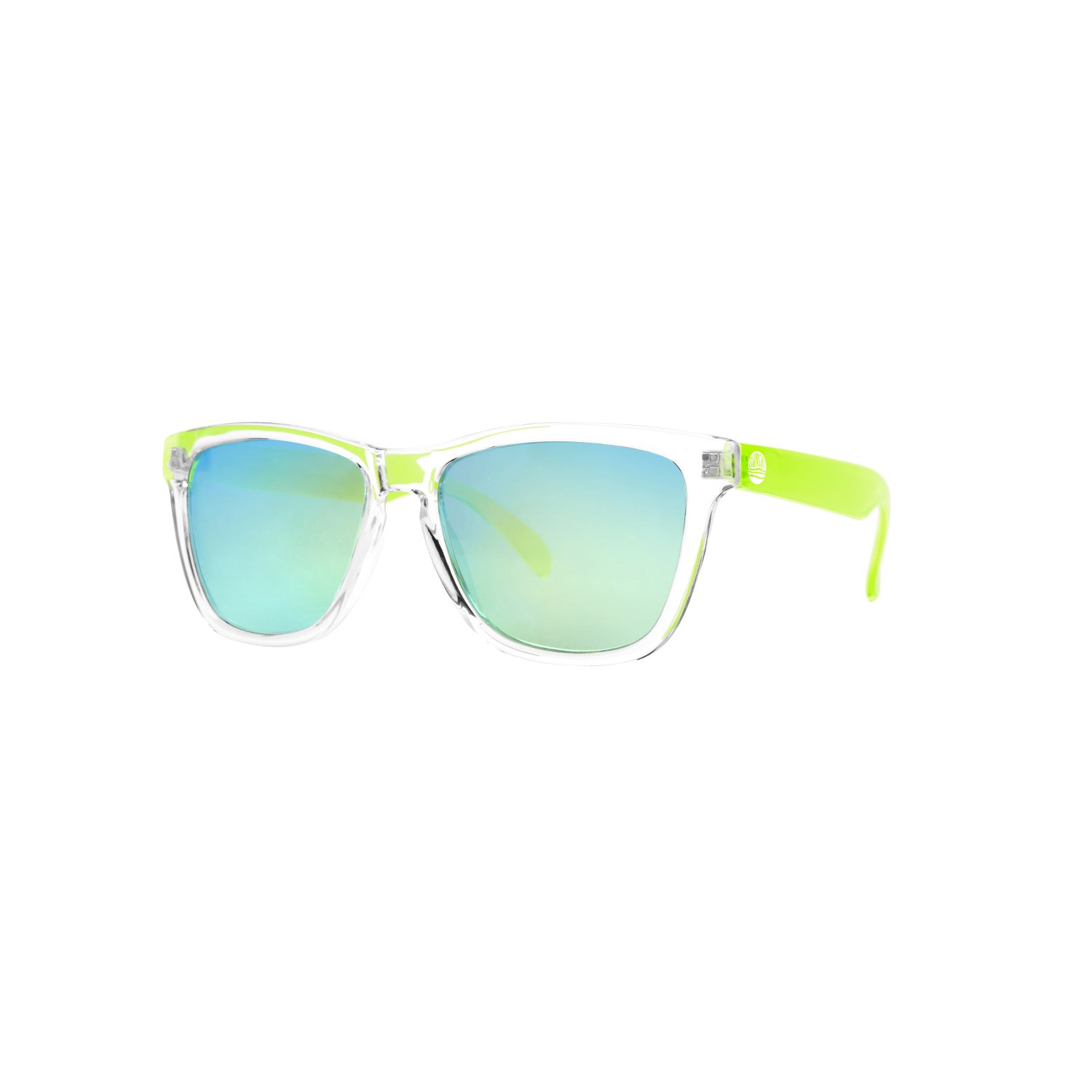 Sunski Original Sunglasses Polarized Clear Lime One Size