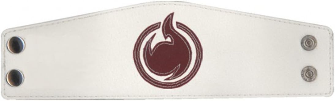 Hell Girl: Fire Symbol Leather Wristband