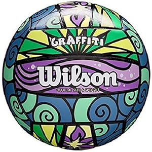 Wilson Unisex’s Ocean Graffiti BLUORGR Volleyball