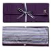 della Q Combo Knitting Case for Straight & Double Point & Circular Knitting Needles; 018 Purple Stripes 101-1-018
