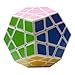 Megaminx 3x3x3 Speed Magic Cube Puzzles,12 Colors Dodecahedron ABS Ultra-Smooth Master Speed Twist Cube,Brain Teaser Toys & Gifts by YKL World (White)