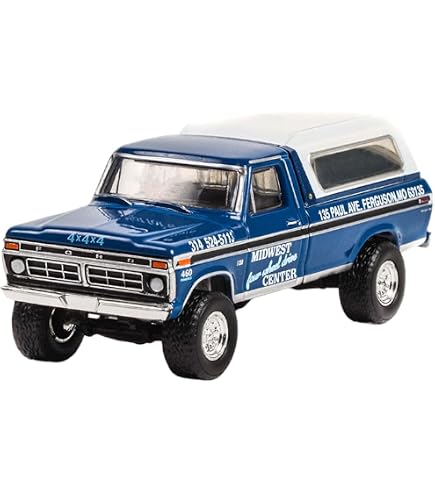 Greenlight 1:64 Scale Diecast – 1969 F-350 Ramp Truck With 1969 Mustang Drag Team ‘The Going Thing’, Limited Edition