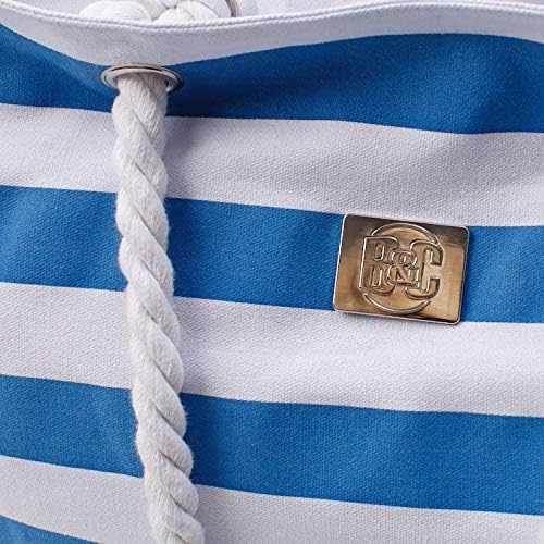 Large Canvas Striped Beach Bag - Top Zipper Closure - Waterproof Lining - Tote Shoulder Bag For Gym Beach Travel 7 Large Canvas Striped Beach Bag - Top Zipper Closure - Waterproof Lining - Tote Shoulder Bag For Gym Beach Travel