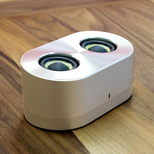 Aluminum Ultra Portable Wireless Bluetooth Speaker 6W Powerful Bass Crystal Clear Sound Quality - GOLD