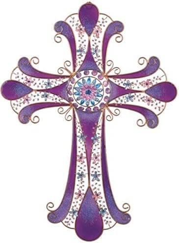 Wall Decorations Copper and Gem Cross Collectible Decor