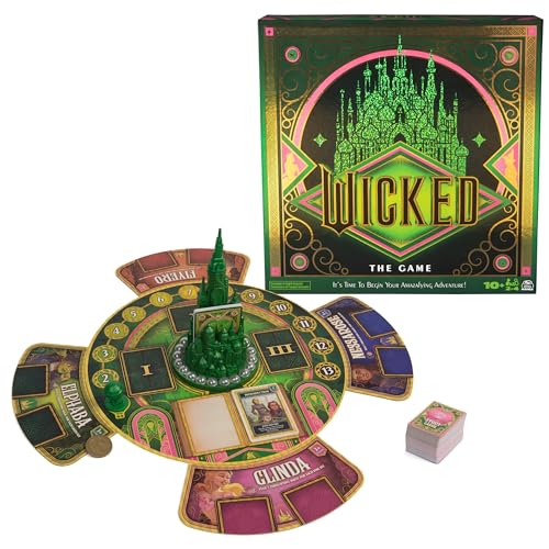 Spin Master Games, Wicked: The Game, an Original Concept Based on the New Movie Wicked, Begin Your Amazafying Adventure with Glinda & Elphaba, for Fans of Musicals, 2-4 Players, for Ages 10 & Up