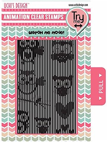 Uchi's DesignAnimation Clear Card Craft Decorative Stamps - Owls