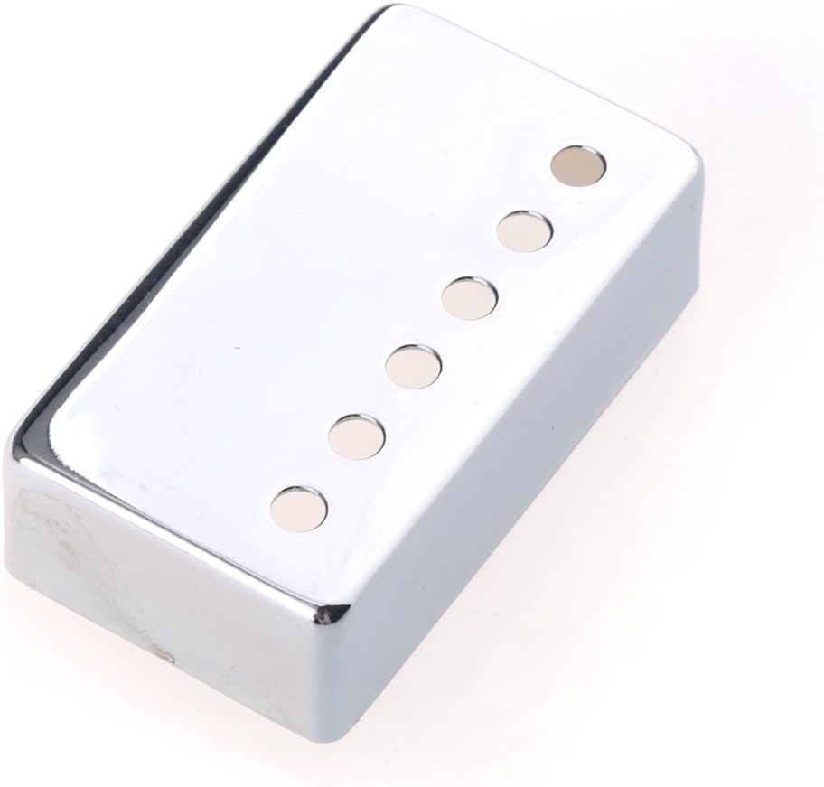 Musiclily 50/52mm Humbucker Pickup Covers Set Neck Bridge Pickup Covers for Electric Guitar Chrome, Chrome Set - Image 3