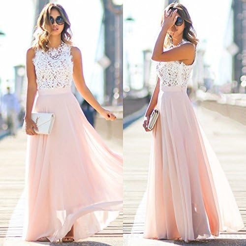 New Women Sexy Summer Lace Maxi Long Dress Evening Party Prom Dress Sundress Chiffon Dress