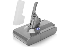 BOETPCR Upgraded 8000mAh 21.6V Lithium-ion Replacement for V8 Battery, Compatible with V8 Battery V8 Absolute V8 Animal V8 Motorhead V8 Fluffy V8 Carbon Fiber Vacuum SV10 Li-ion Battery (Silvery)