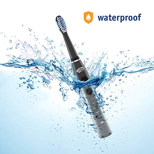 Sonic Electric Toothbrush- Electronic Black Toothbrush w/Replacement Brush Heads & Travel Case, 5 Modes, Dentist Recommended, Rechargeable w/Smart Timer, Best Ultra Whitening Toothbrushes For Adults. - Thumbnail 7