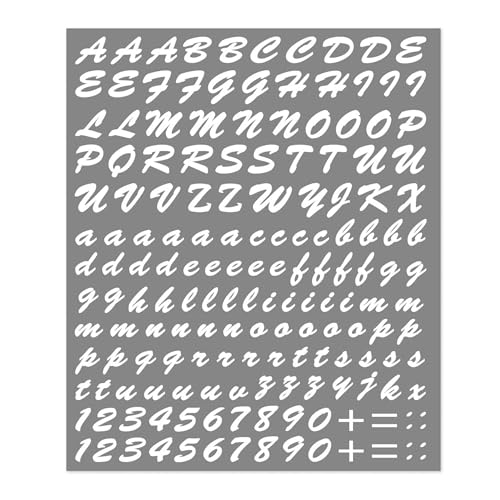 4R Quattroerre.it 1232 Selbstklebende Buchstaben Kit, Weiss