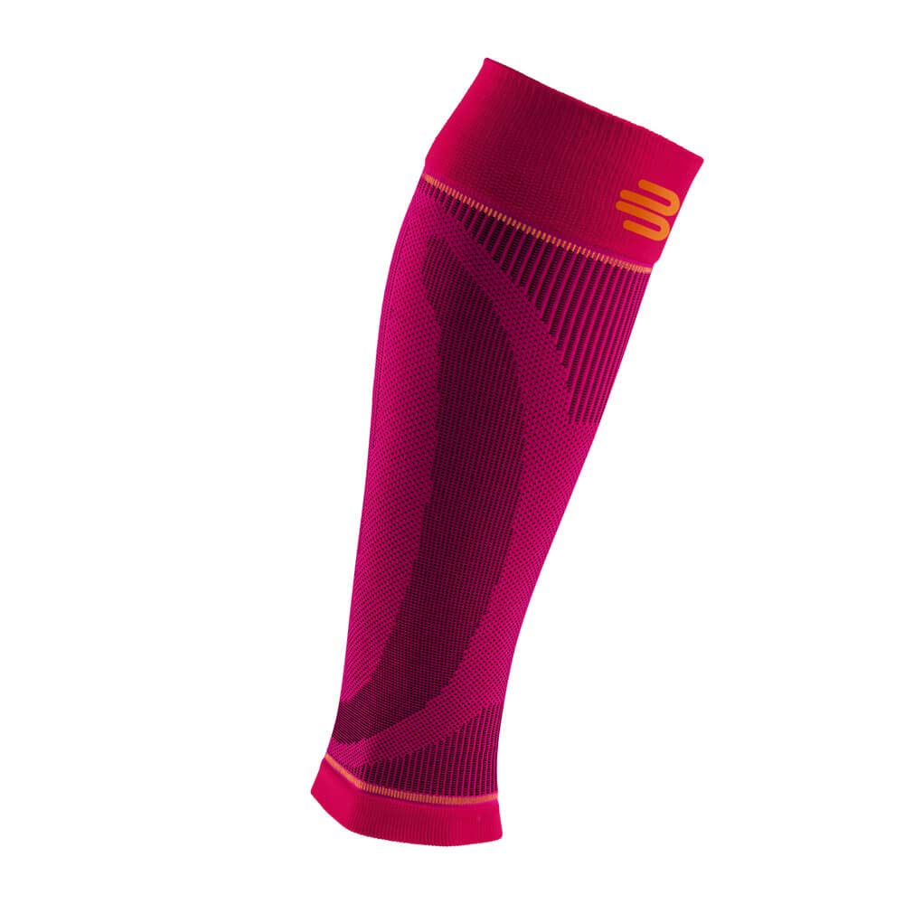 BAUERFEIND, 1 Pair of Unisex Right/Left Lower Leg Compression Sleeves, For sports and exercise, Strengthens musculature, Size: L extra long, Pink, 29352029500043