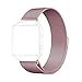 Fitbit Blaze Band Large (6.1-9.3 in), PUGO TOP Milanese Loop Stainless Steel Wristband for Fitbit Blaze Smart Fitness Watch and Fitbit Blaze Special Edition, Large, Rose Gold (Frame Not Included)