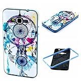 Grand Prime Case,G530 Case,XYX [Campanula Feather] 2 in 1 Hybrid Bumper TPU Soft Silicone Case Cover for Samsung Galaxy Grand Prime G530H
