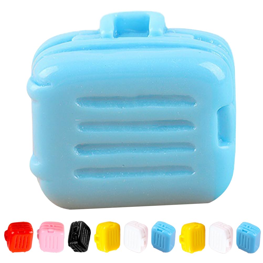 BESTonZON Mini Suitcase Ornaments 6-Pack Realistic Miniature Luggage for Dollhouse Accessories Creative Play and Scene Decoration