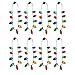 Windy City Novelties 20 Pack LED Christmas 9 Bulb Necklace with 6 Light Dynamic Modes for Adults and Kids Christmas Parties