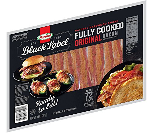 Hormel® black label fully cooked bacon - 9.5oz 72 ct