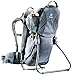 Deuter Kid Comfort 1 Lightweight Framed Child Carrier for Hiking, Titan/Granite