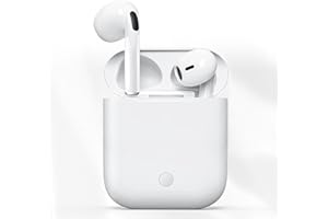 Fones de Ouvido Sem Fio Bluetooth 5.4 Compatível com Todo Celular Cancelamento Ruído Bateria 16 Horas, Conecta com Notebook-Branco