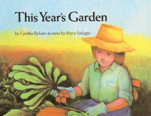 Julie read in the garden