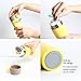 Vacuum Insulated Stainless Steel Water Bottle Double Walled for Women, BPA Free, 16 OZ(Yellow)