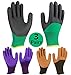 PROGANDA 6 Pairs Superior Grip Colorful Gardening Work Gloves Comfortable Breathable Flexible for Garden Car Outdoor Multipurpose