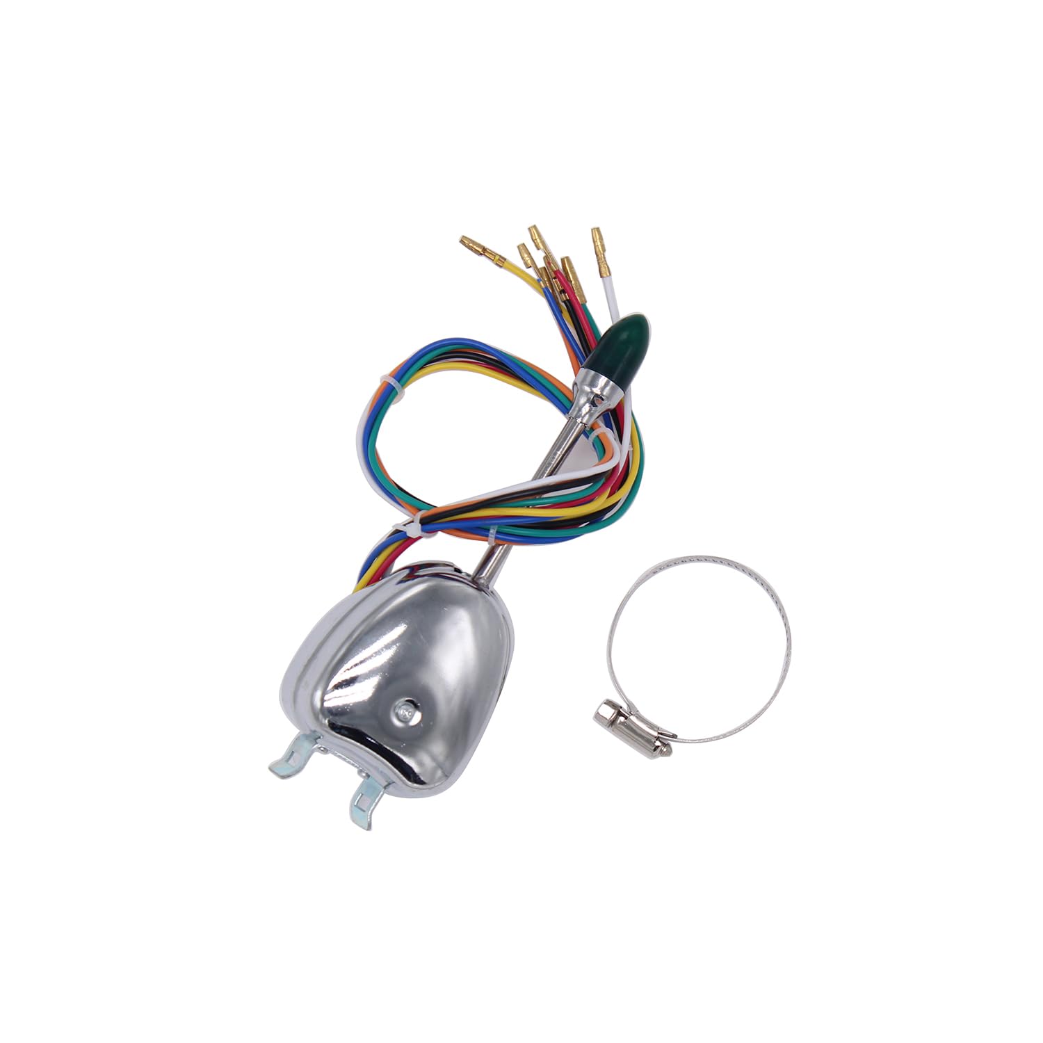 Photo 1 of 1 Set Universal 12V Turn Signal Switch Adjustable Steering Column Clamp 7-Wire System Compatible with Chevy Pickup Vintage Car Truck