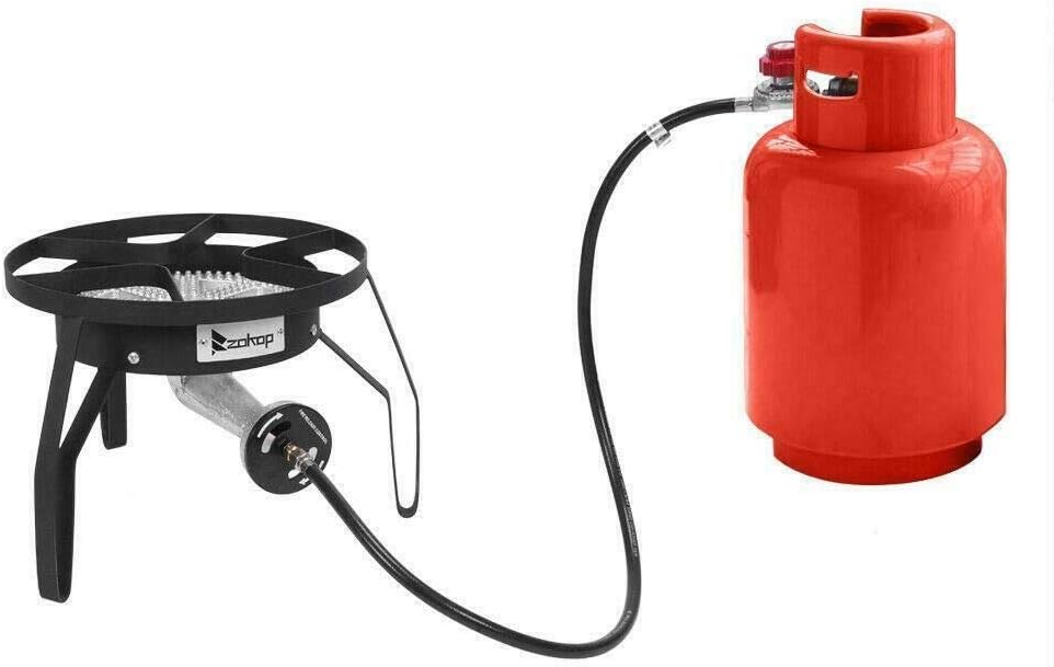 review Outdoor Stove Propane Burner - 200,000 BTU - Cooking Gas Portable Cooker BBQ Grill | McGee's Avenue