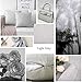 Home Brilliant Decorative Pillow Covers 18x18 Lined Linen Square Throw Cushion Cover for Bed Kids Chair, 45x45 cm, Light Grey