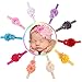 QandSweet Baby Girl Headbands with Polygonal Flower Inlay Rhinestone for Photography (10 Pack)