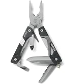 Gerber Vise EDC Multitool with Pliers and Pocket Knife, Keychain, Black | Compact keychain multi tool, spring-loaded pliers, EDC everyday carry, camping, hiking, under $30, 31-000021