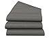 Pauwer Set of 6 Wedge Placemats for Round Dining Table Woven Vinyl Washable Plastic Round Table Placemats Wipe Clean(Set of 6,Grey)