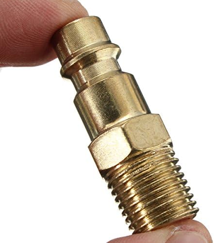 1/4 Inch Air Line Hose Coupler Fittings Male End Quick Connector Euro Male Threaded