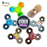 One Day Sale !!! Premium Fidget Spinner Kit - LED Light + Colorful + Glowing Hand + USA Flag + Stainless Steel + Gold! Top Quality 6-Pack EDC Fidget Toy Set & Carry Bag For Kids & Adults