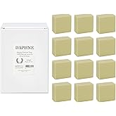 Aleppo Soap Bar - Handmade - 100% Pure Natural, Vegan with Olive Oil & Laurel, Body Soap, Face Soap,and Bath Soap, Detox Spa Soap Bar Gift Set 5.6 oz Each Bar (12 Bars)