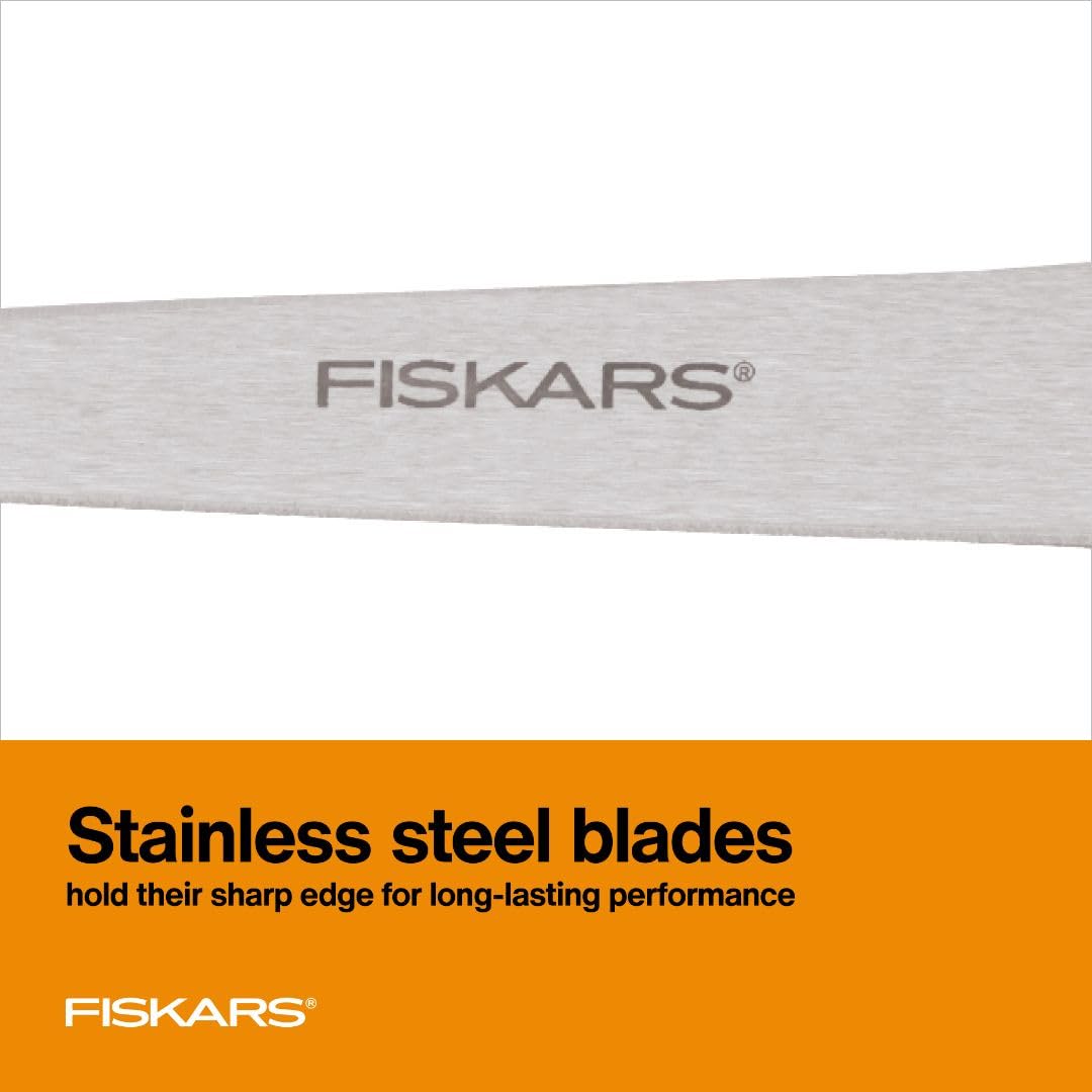 FISKARS All Purpose Scissors - High Performance and Designed for Comfort and Cutting - Sharp to Cut but Soft to Hold. Perfect for Art, Crafts and the Office