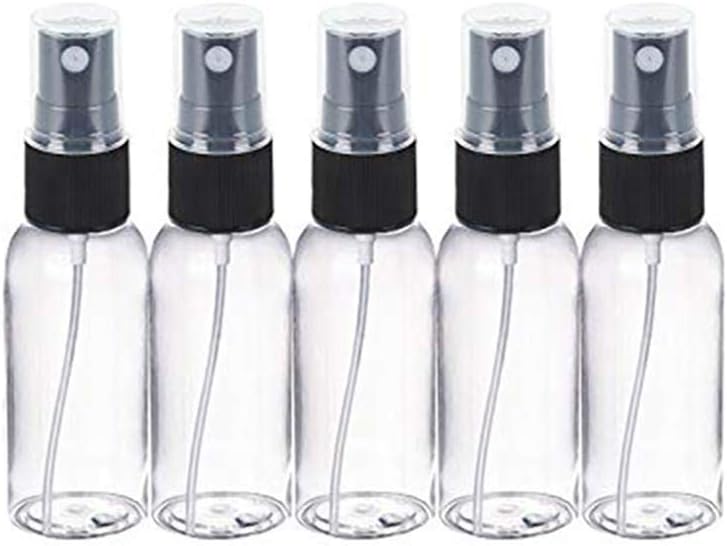 Doitsa 6 Pieces Travel Bottles 50ml Empty Transparent Atomiser for Home Fine Mist Cosmetic Spray Bottles