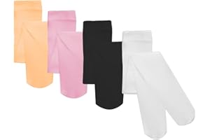 Gvhntk 4 Pairs Girls Dance Tights Soft Velvet Tights Ballet Uniform Student School Tight Multiple Colors