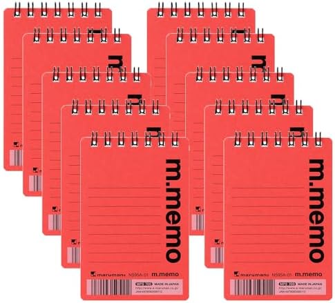 maruman m.memo メモ帳 N595A-52 Maruman M.Memo Mini Notepad (N595A-52), Narrow Ruled, Twin Ring