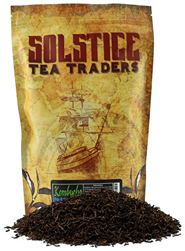 Solstice Kombucha Loose Leaf Tea"Pu-erh Lovers" (8oz); 100% Aged Pu-erh Tea; Creates 15+ Gallons