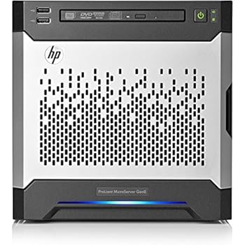 HPE 819185-001 ProLiant MicroServer Gen8 Entry Server, 4 GB RAM, No HDD, Matrox G200, Black/Silver